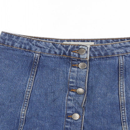 Womens UK Size 26 in Topshop Mini Denim Skirt