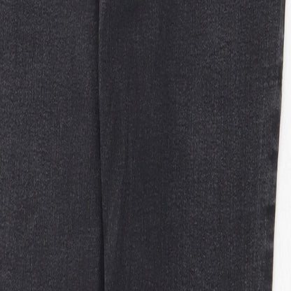 Topshop Womens Grey Cotton Skinny Jeans Size 28 in Regular Zip
