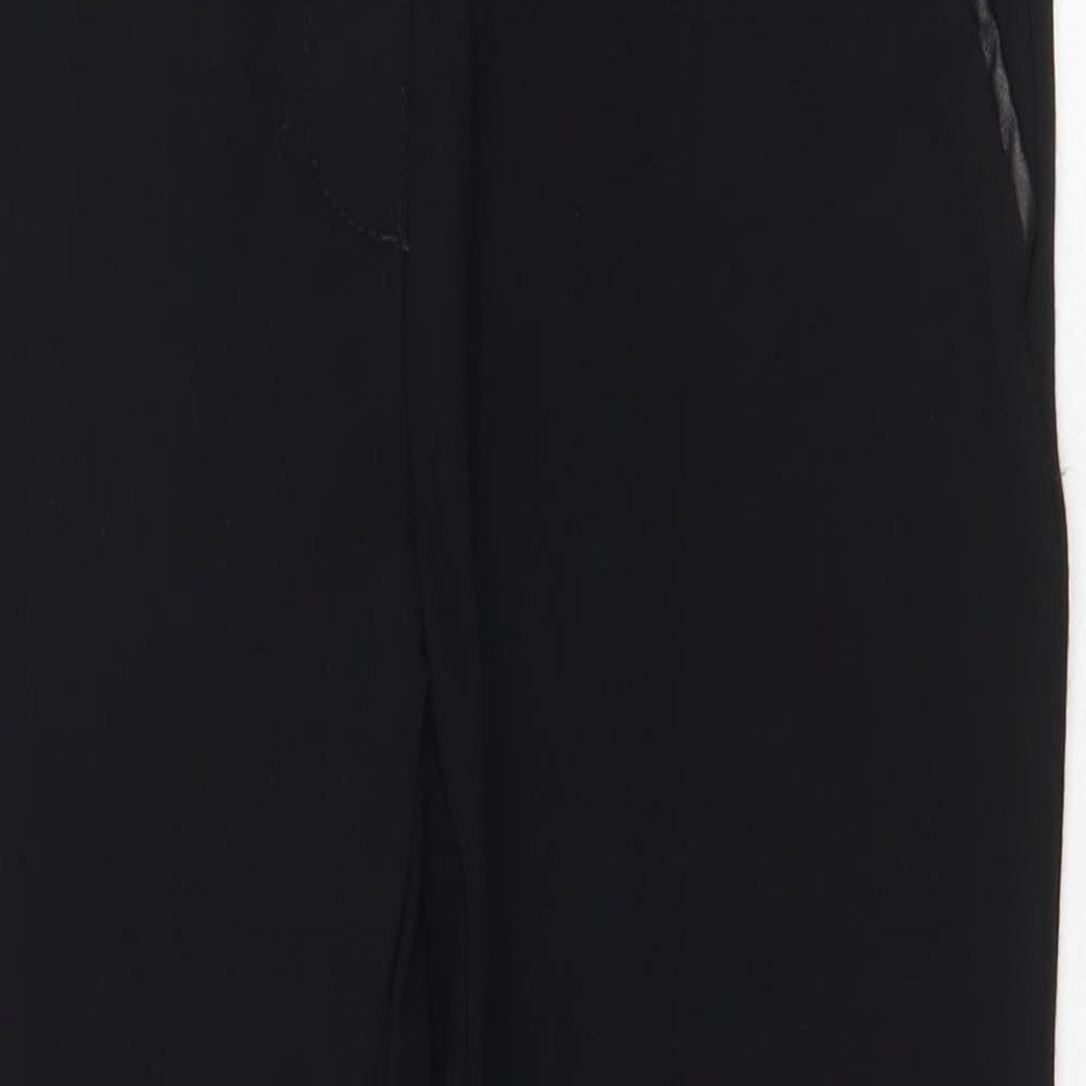 SC Montreal Womens Black Viscose Trousers Size 28 in Regular Zip