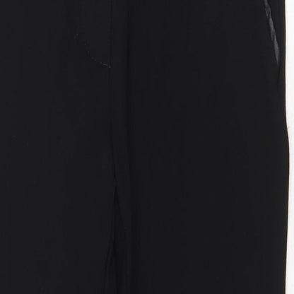 SC Montreal Womens Black Viscose Trousers Size 28 in Regular Zip
