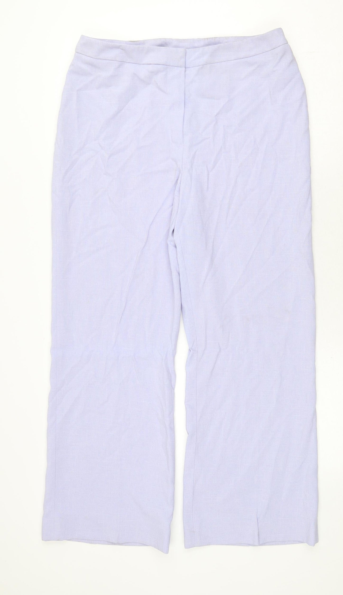 Womens UK Size 16 Essentials Regular Fit  Purple Trousers