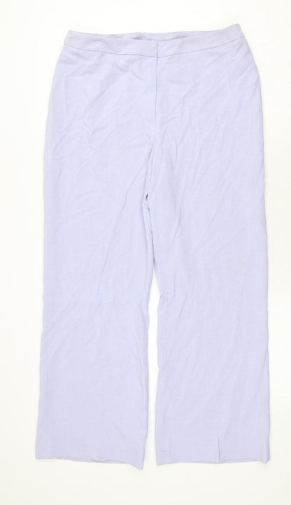 Womens UK Size 16 Essentials Regular Fit  Purple Trousers