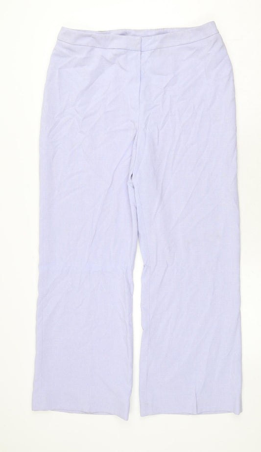 Womens UK Size 16 Essentials Regular Fit  Purple Trousers