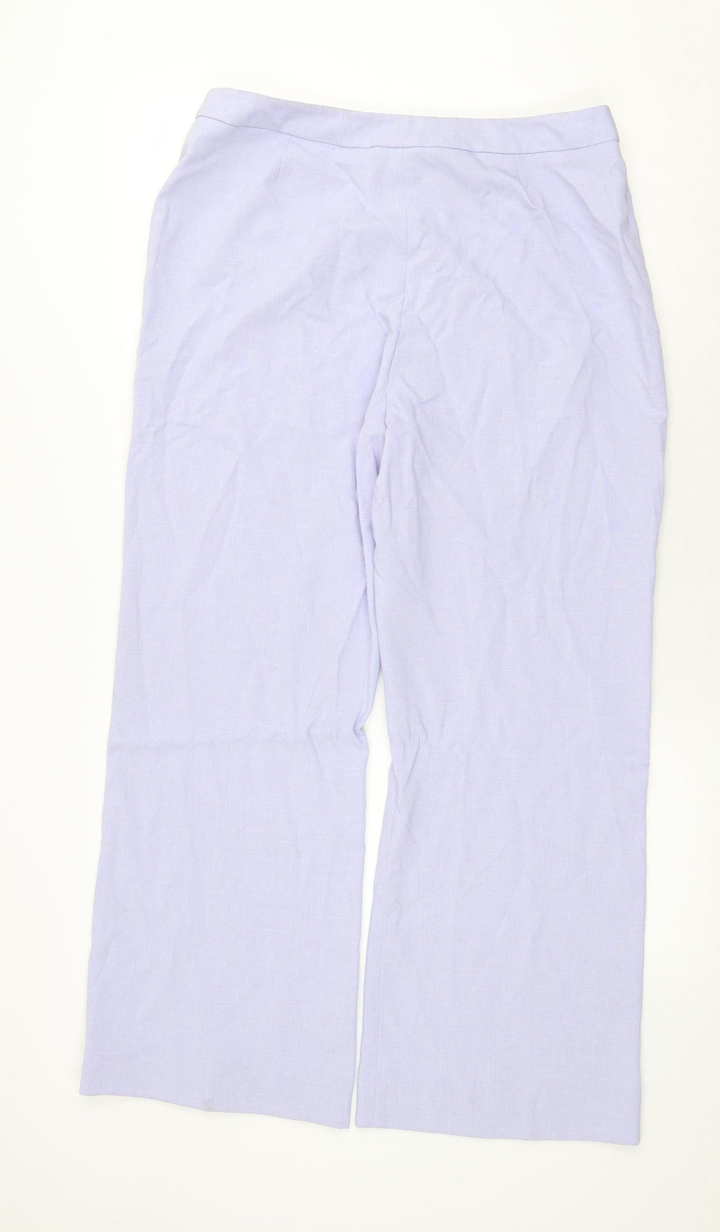 Womens UK Size 16 Essentials Regular Fit  Purple Trousers