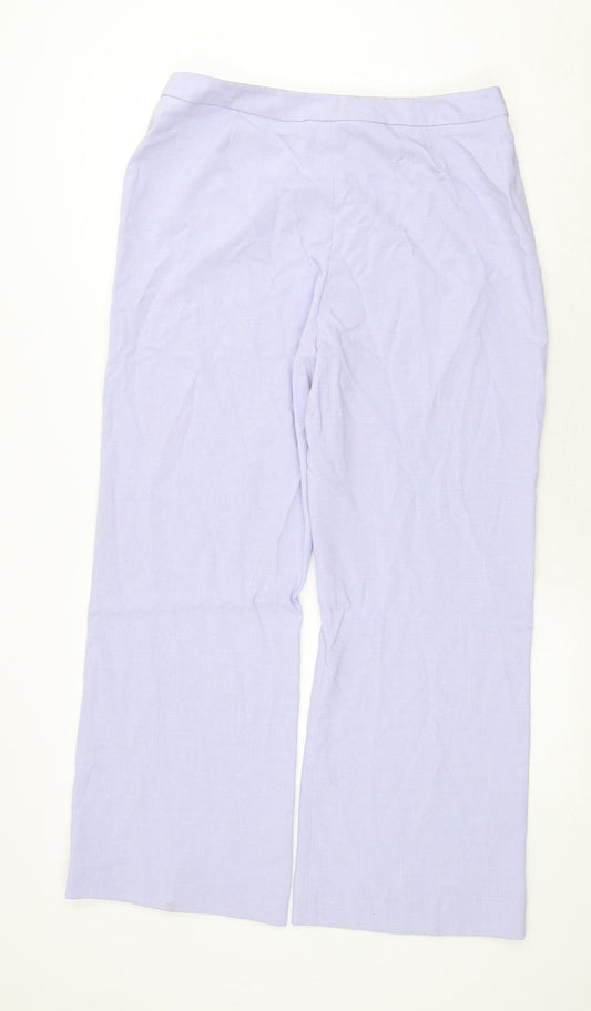 Womens UK Size 16 Essentials Regular Fit  Purple Trousers