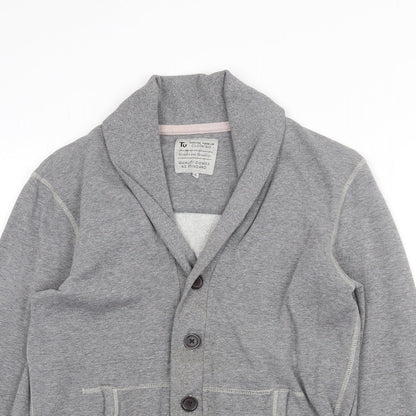 TU Womens Grey Jacket Size S Button