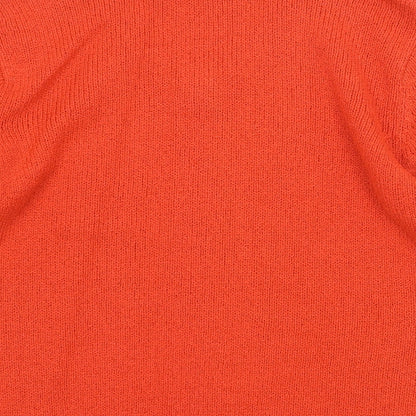 Womens UK Size 14 Essentials Orange Pullover Jumper