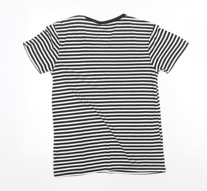 Womens UK Size XS Disney Black Basic T-Shirt