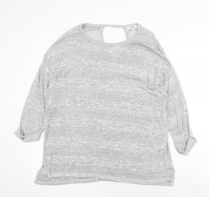 Womens UK Size L Papaya Grey Pullover Jumper