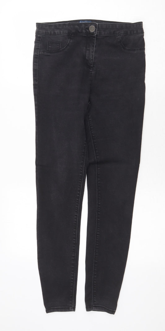 Womens UK Size 12 Papaya Regular Fit Skinny Grey Jeans