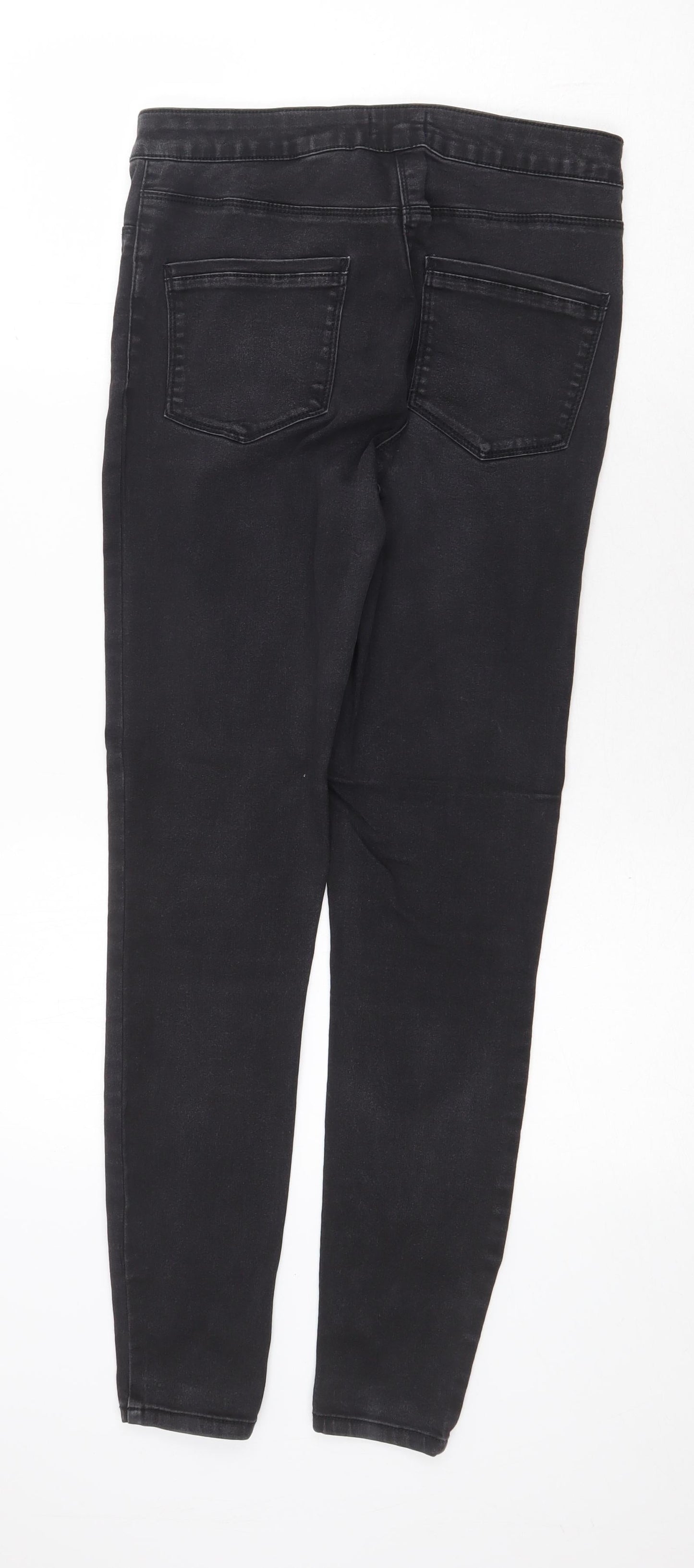 Womens UK Size 12 Papaya Regular Fit Skinny Grey Jeans