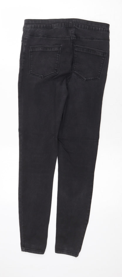 Womens UK Size 12 Papaya Regular Fit Skinny Grey Jeans