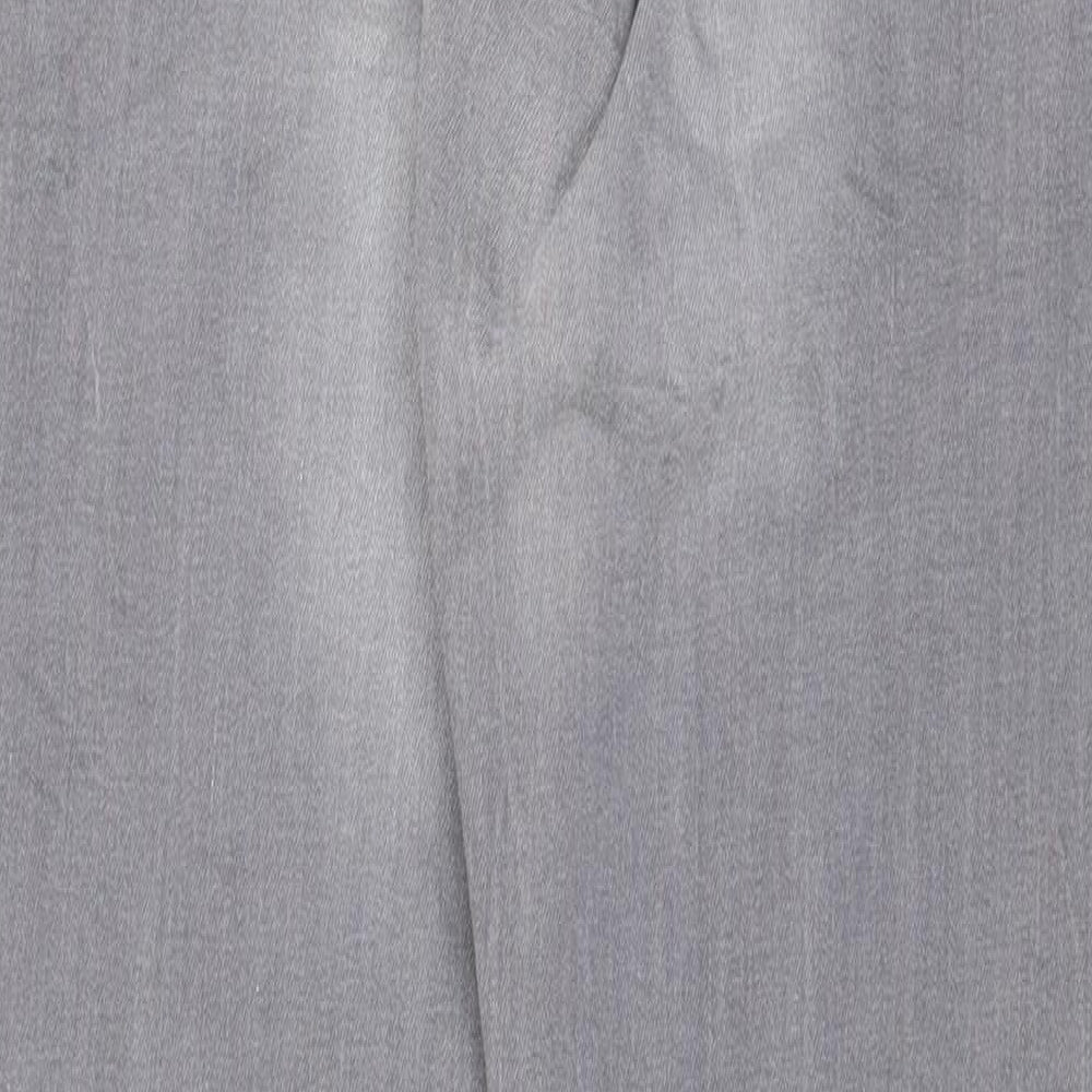 Denim & Co. Womens Grey Cotton Skinny Jeans Size 6 Regular Zip