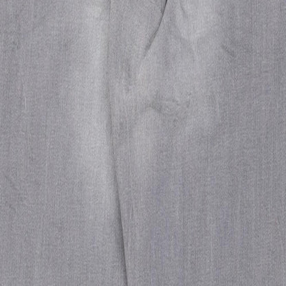 Denim & Co. Womens Grey Cotton Skinny Jeans Size 6 Regular Zip