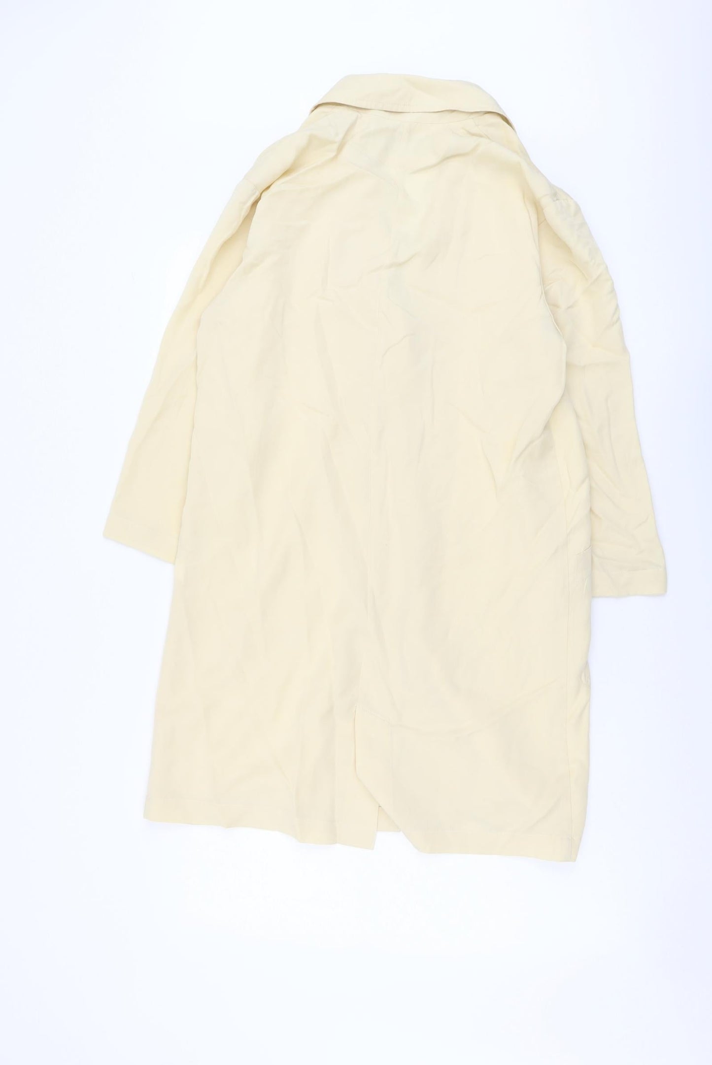Womens UK Size XS Zara Beige Overcoat