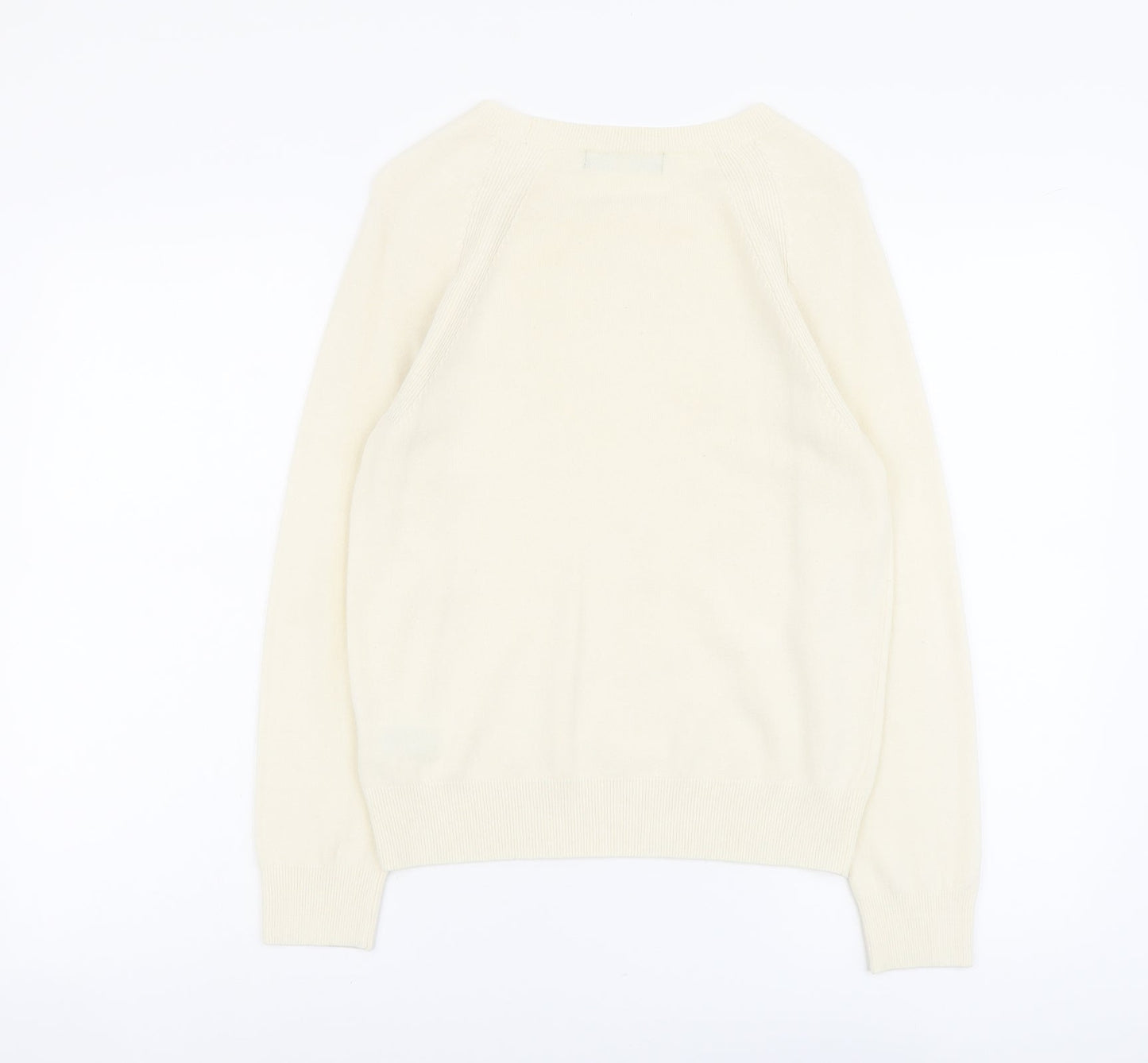 Womens UK Size 8 Marks and Spencer Ivory Pullover Jumper