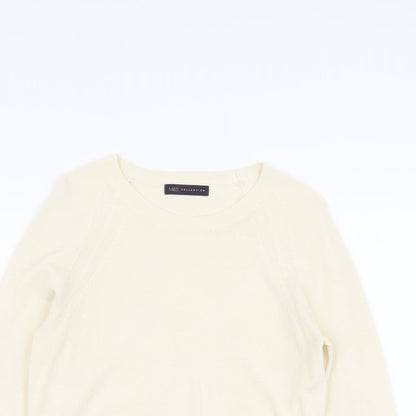 Womens UK Size 8 Marks and Spencer Ivory Pullover Jumper