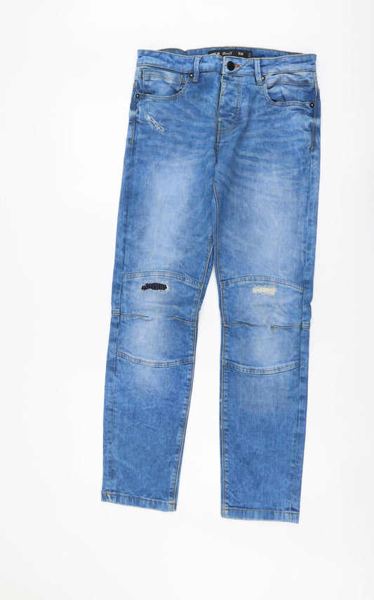 Denim & Co. Mens Beige Cotton Skinny Jeans Size 30 in L30 in Regular Button