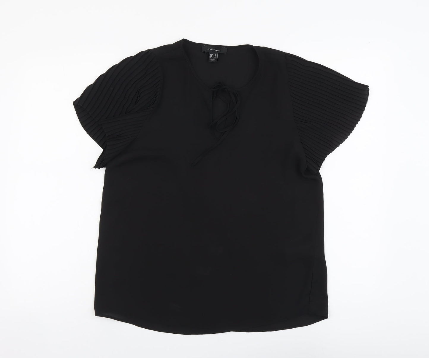 Womens UK Size 12 Atmosphere Black Basic Blouse