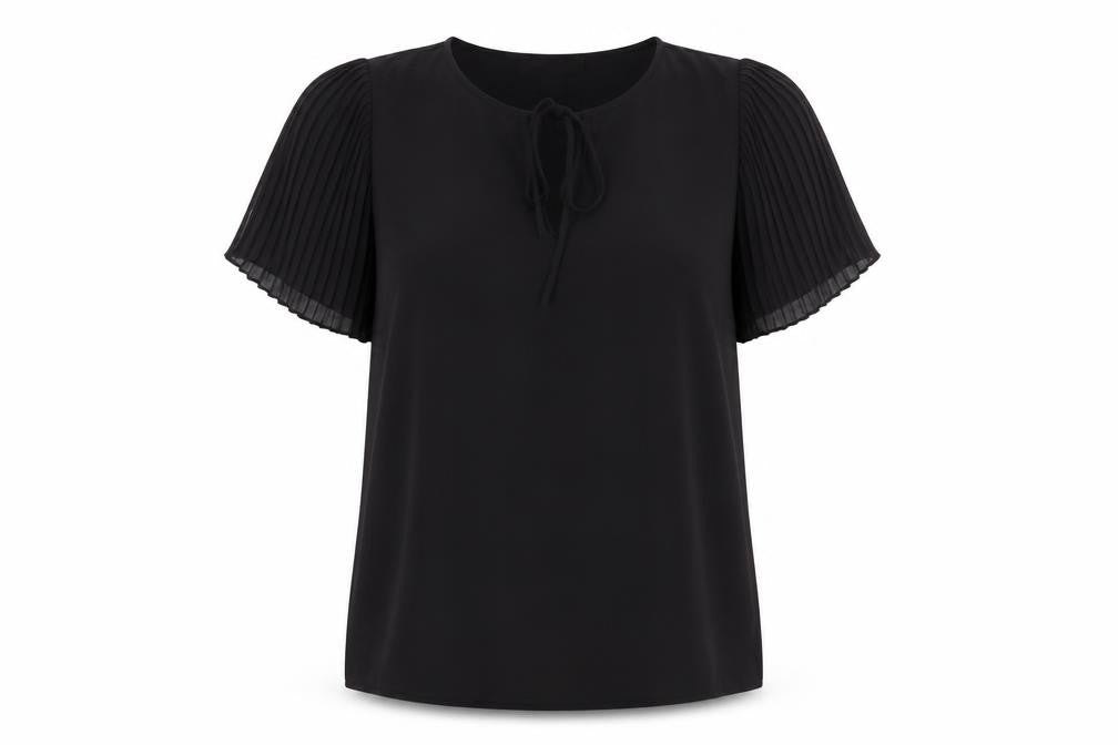 Womens UK Size 12 Atmosphere Black Basic Blouse
