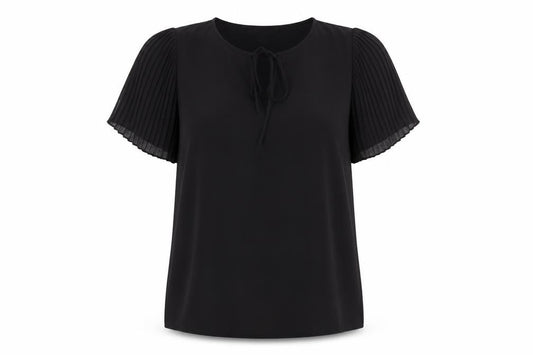 Womens UK Size 12 Atmosphere Black Basic Blouse
