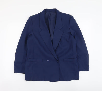 Littlewoods Womens Blue Polyester Jacket Suit Jacket Size 14