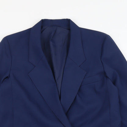 Littlewoods Womens Blue Polyester Jacket Suit Jacket Size 14