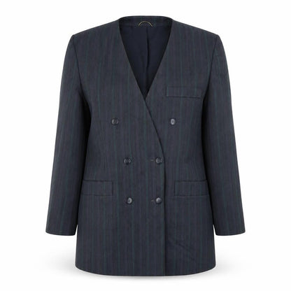 Womens UK Size 12 Simon Jersey Regular Blue Suit Jacket
