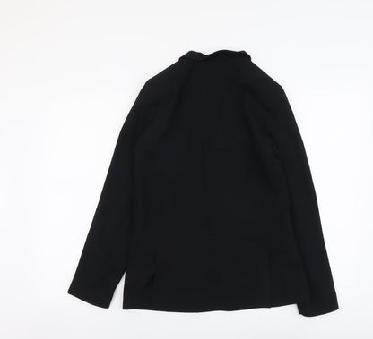 New Look Womens Black Polyester Jacket Blazer Size 8