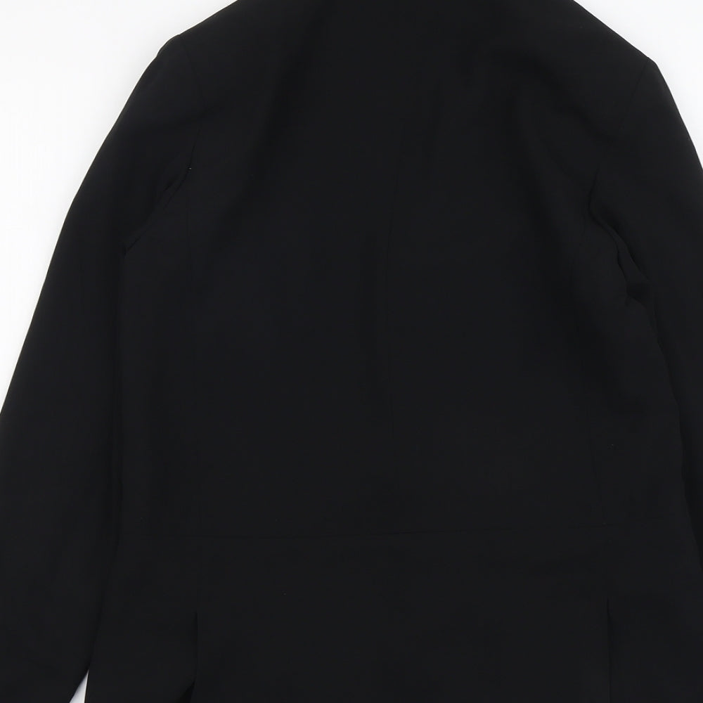 New Look Womens Black Polyester Jacket Blazer Size 8
