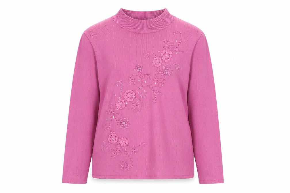 Womens UK Size M Fay Louise Purple Pullover Jumper