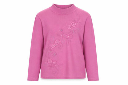 Womens UK Size M Fay Louise Purple Pullover Jumper
