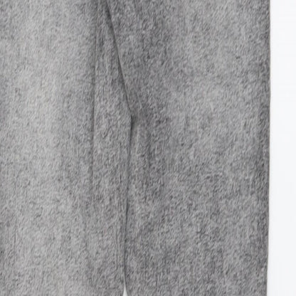 Denim & Co. Womens Grey Cotton Skinny Jeans Size 4XL L28 in Regular Button