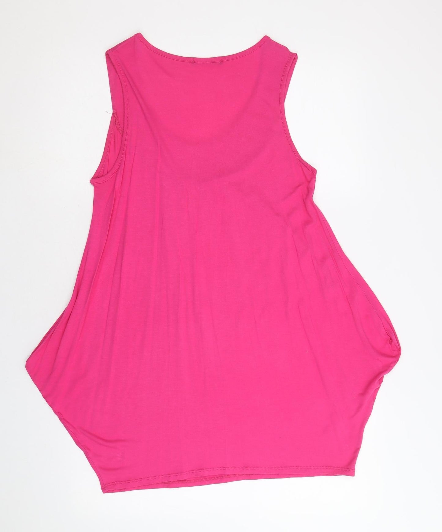 George Womens Pink Viscose Trapeze & Swing Size 12 Scoop Neck Pullover