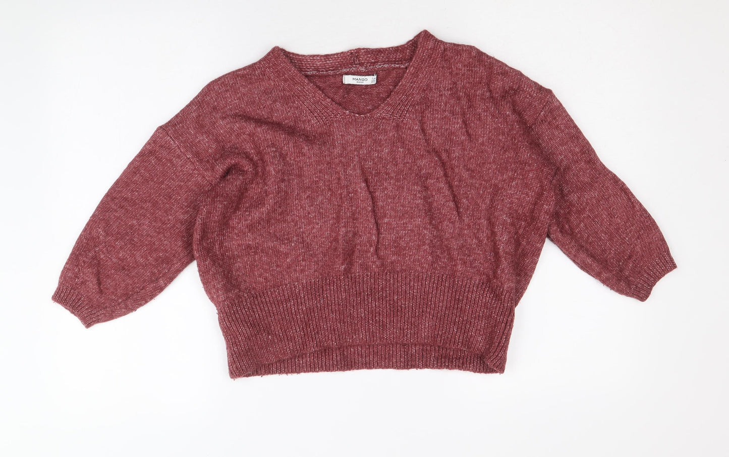 Womens UK Size S Mango Red Pullover Jumper