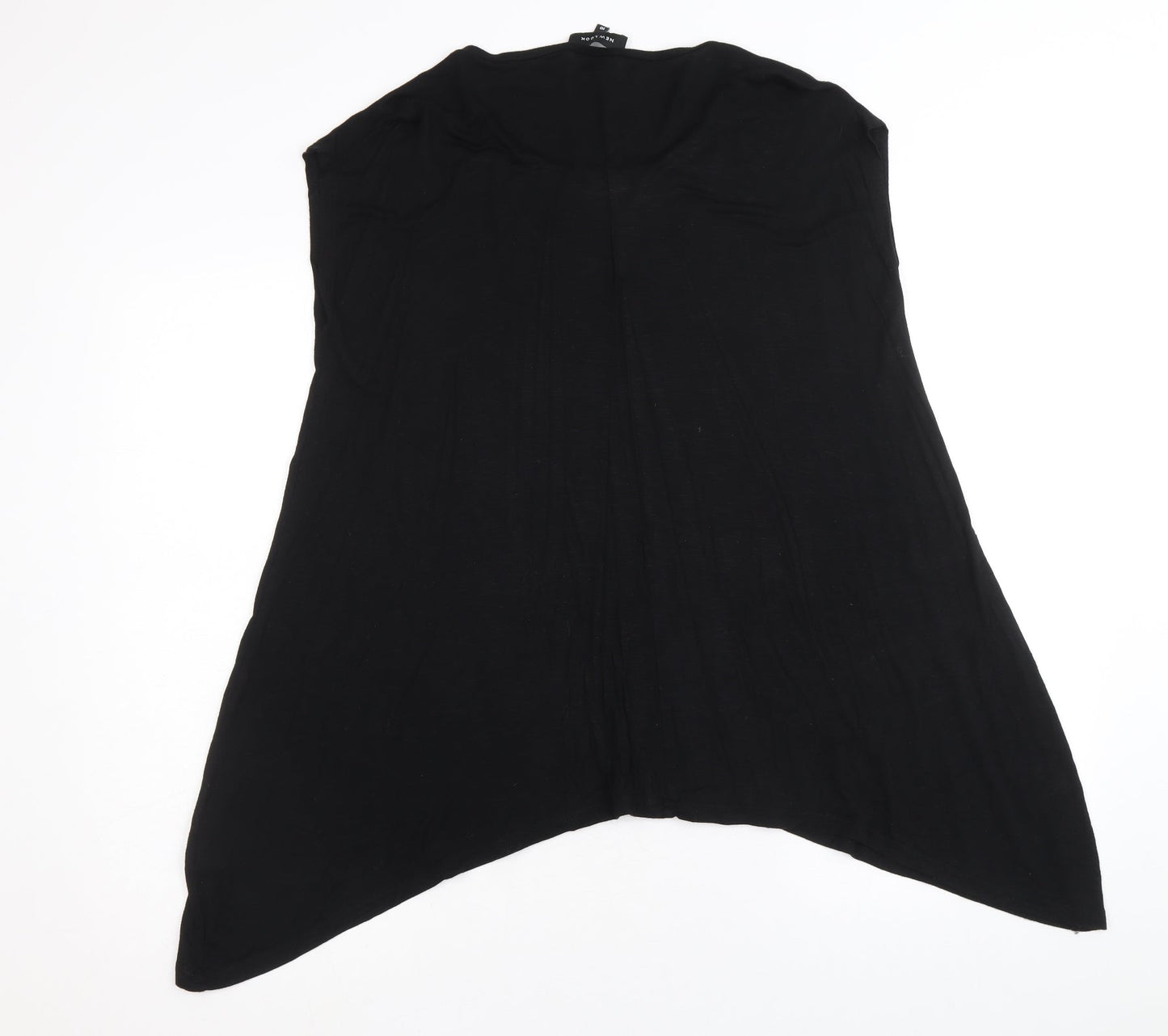 Womens UK Size 10 New Look Black Basic Tank