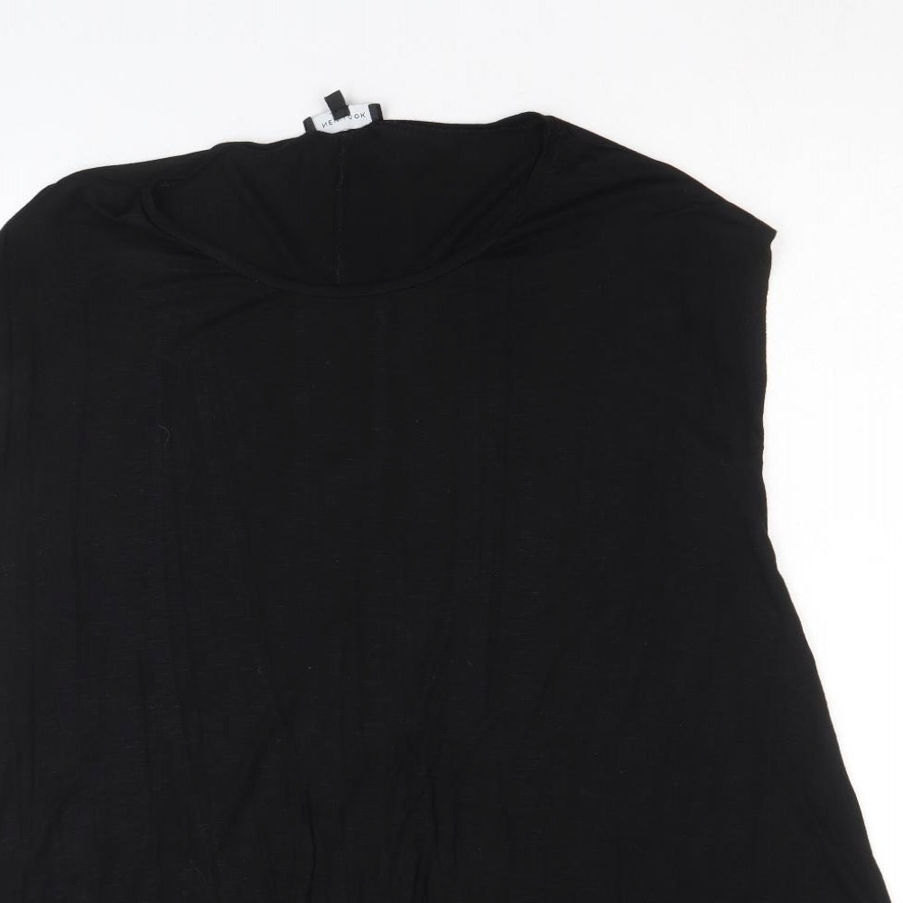 Womens UK Size 10 New Look Black Basic Tank