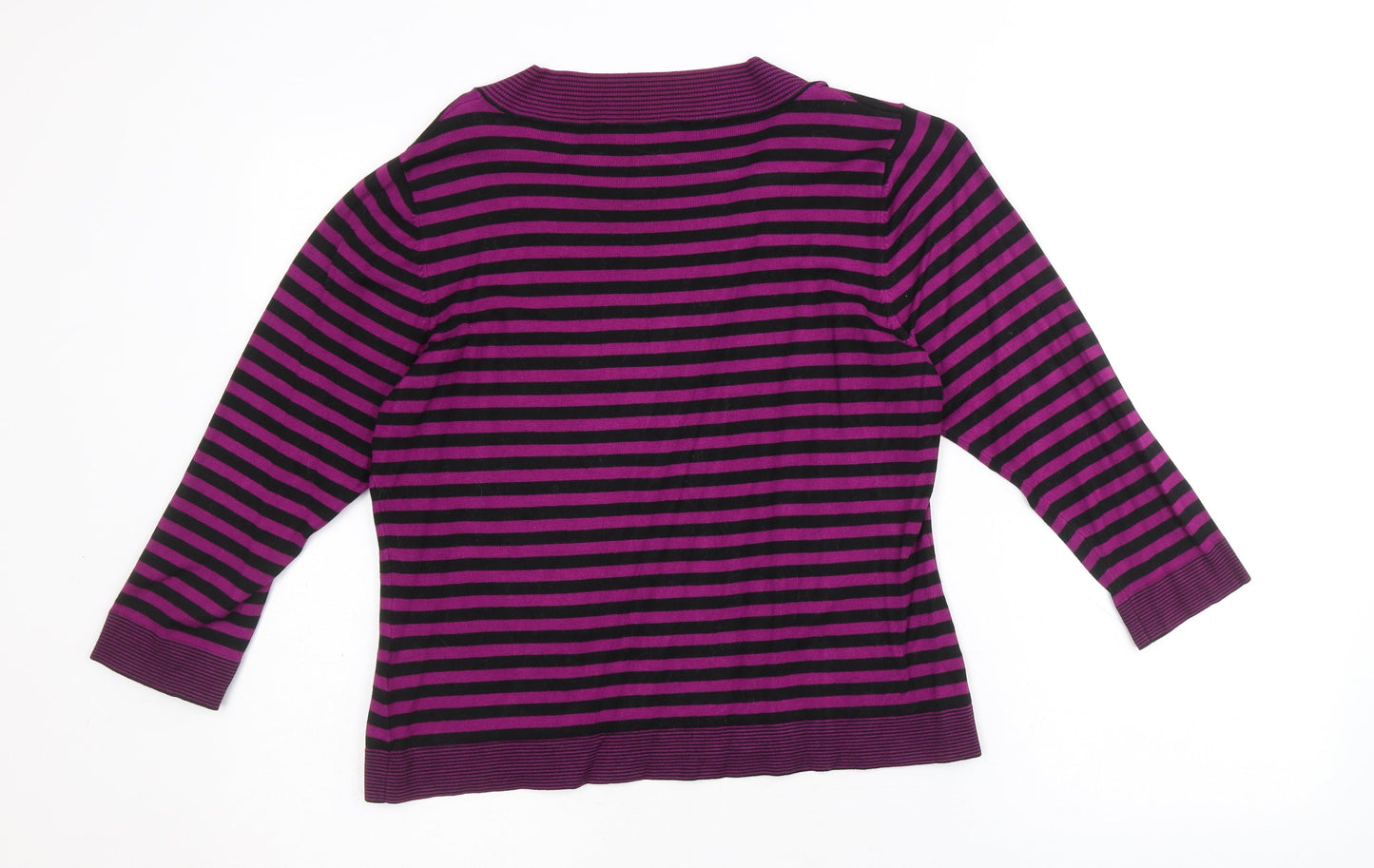 Womens UK Size M Precis Purple Pullover Jumper