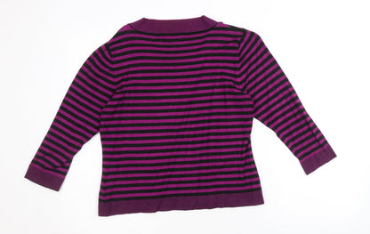 Womens UK Size M Precis Purple Pullover Jumper
