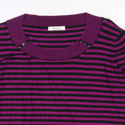 Womens UK Size M Precis Purple Pullover Jumper