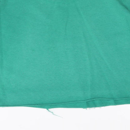 New Look Girls Green Cotton Pullover Sweatshirt Size 14-15 Years Pullover - NY City 1994