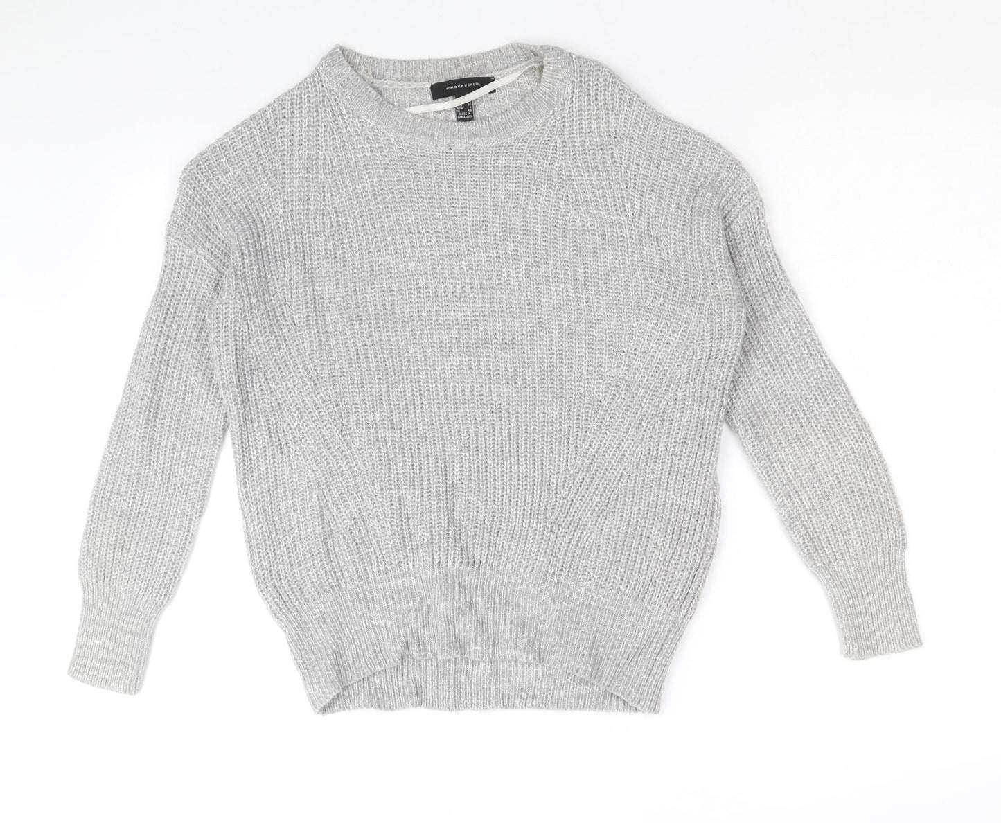 Womens UK Size 8 Atmosphere Grey Pullover Jumper