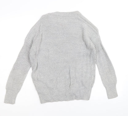 Womens UK Size 8 Atmosphere Grey Pullover Jumper