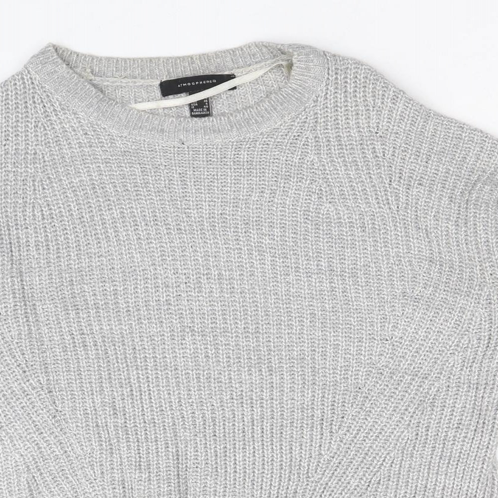 Womens UK Size 8 Atmosphere Grey Pullover Jumper
