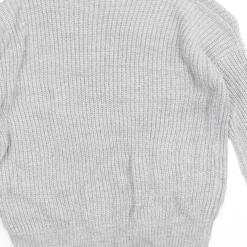 Womens UK Size 8 Atmosphere Grey Pullover Jumper