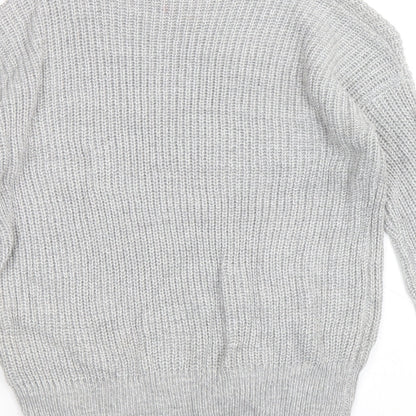 Womens UK Size 8 Atmosphere Grey Pullover Jumper