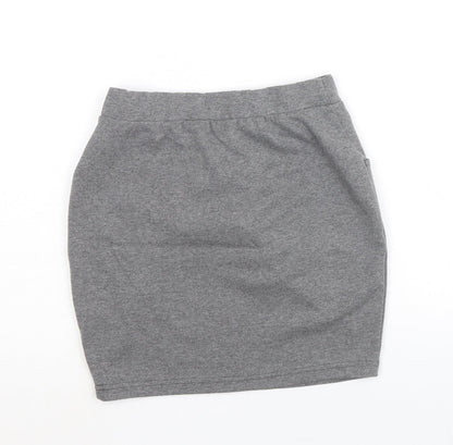 Very Girls Grey Polyester Tulip Skirt Size 11-12 Years Regular Pull On