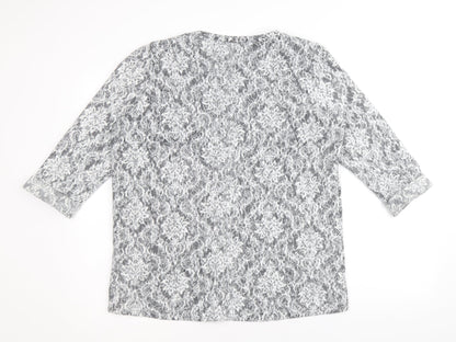 Womens UK Size 12 Marks and Spencer Grey Pullover Jumper