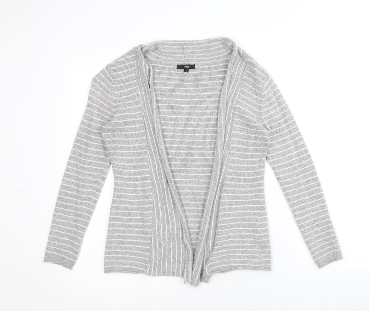 Womens UK Size S Linea Grey Cardigan Jumper