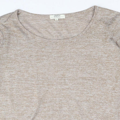Womens UK Size L Papaya Brown Pullover Jumper